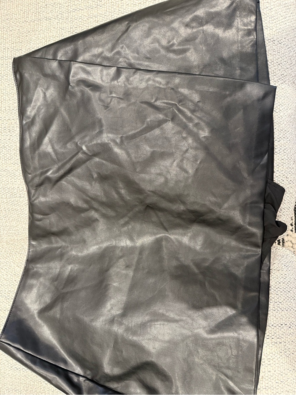 Abercrombie & Fitch Black Faux Leather Mini Skirt - Picture 2 of 4